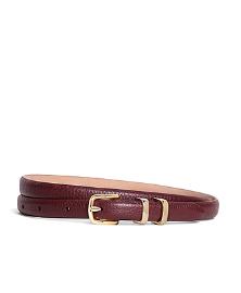 
			 Pebble Calfskin Leather Belt
		  