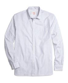 
			 Supima® Cotton Banker Stripe Sport Shirt
		  