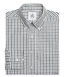 
			 Grey and White Tattersall BUTTON-DOWN Shirt
		  